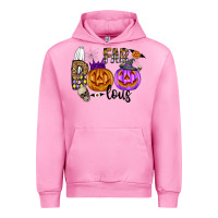 Fuchsia Pink Fab Boo Lous Urban Hoodie - CowhideDigitalArt