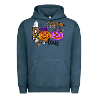 Pigment Midnight Navy Fab Boo Lous Urban Hoodie - CowhideDigitalArt