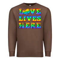 Chestnut Western Love Lives Here Premium Sweatshirt - BundleAndBundleShop