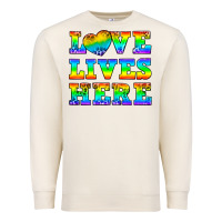 Sandshell Western Love Lives Here Premium Sweatshirt - BundleAndBundleShop