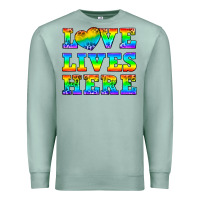 Seafoam Western Love Lives Here Premium Sweatshirt - BundleAndBundleShop