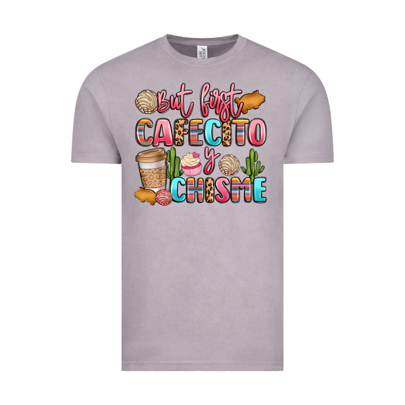 But First Cafecito Y Chisme Vintage Tee by LillyAllenDesigns | Teevron