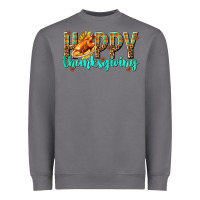 Storm Happy Thanksgiving with Turkey Heavyweight Sweatshirt - texasbilliewilder