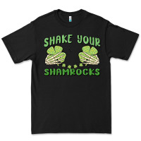 Black shake your shamrocks Premium Tee - MaliasSmallBusiness