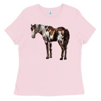 Bubblegum Pink Mustang Horse Ladies Tee - LillyAllenDesigns