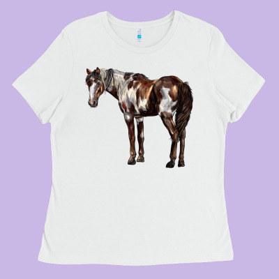 Mustang Horse Ladies Tee Designed By Lillyallendesigns