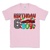 Bubblegum Pink birthday boy 6 Classic Tee - BundleAndBundleShop
