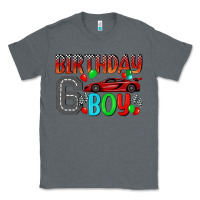 Charcoal Heather birthday boy 6 Classic Tee - BundleAndBundleShop