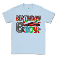 Dusty Blue birthday boy 6 Classic Tee - BundleAndBundleShop