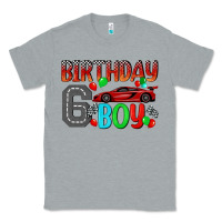 Heather Grey birthday boy 6 Classic Tee - BundleAndBundleShop