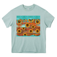 Arona turquoise leopard distressed serape background tumbler Heavy Core Tee - Jasminsmagicworld