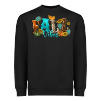Black Fall Vibes Heavyweight Sweatshirt - texasbilliewilder