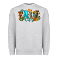 Heather Grey Fall Vibes Heavyweight Sweatshirt - texasbilliewilder