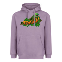 Lavender Kentucky map St. Patrick's Day Heavyweight Hoodie - FaDigitalArtStudio