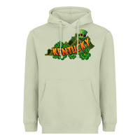 Matcha Kentucky map St. Patrick's Day Heavyweight Hoodie - FaDigitalArtStudio