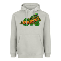 Moon Dust Kentucky map St. Patrick's Day Heavyweight Hoodie - FaDigitalArtStudio