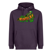 Plum Kentucky map St. Patrick's Day Heavyweight Hoodie - FaDigitalArtStudio