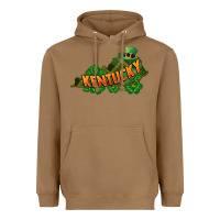 Toasted Coconut Kentucky map St. Patrick's Day Heavyweight Hoodie - FaDigitalArtStudio