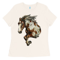 Bone Mustang Horse Ladies Tee - LillyAllenDesigns