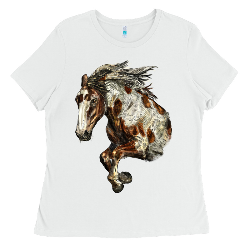 Mustang Horse Ladies Tee by LillyAllenDesigns | Teevron