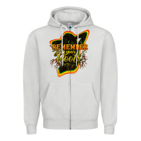 Dove Grey Remember your roots Zipper Hoodie - HowdyJamesFarm