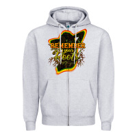 Heather Grey Remember your roots Zipper Hoodie - HowdyJamesFarm