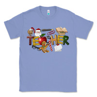 Colony Blue christmas teacher Classic Tee - LillyAllenDesigns