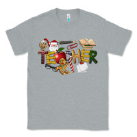 Heather Grey christmas teacher Classic Tee - LillyAllenDesigns