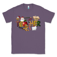 Lavender christmas teacher Classic Tee - LillyAllenDesigns