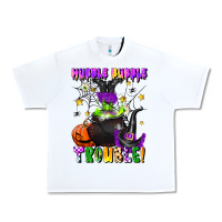 White hubble bubble trouble Urban Heavy Tee - LillyAllenDesigns