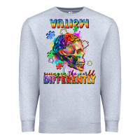 Heather Grey Autism seeing in the world differently Premium Sweatshirt - FaDigitalArtStudio