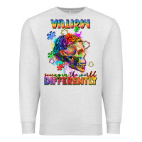 Oatmeal Heather Autism seeing in the world differently Premium Sweatshirt - FaDigitalArtStudio