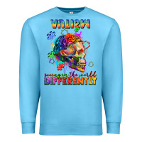 Ocean Blue Autism seeing in the world differently Premium Sweatshirt - FaDigitalArtStudio