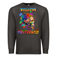 Smoke Autism seeing in the world differently Premium Sweatshirt - FaDigitalArtStudio