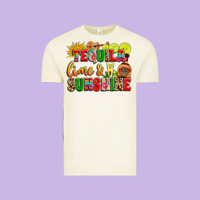 Tequila Lime And Sunshine Vintage Tee Designed By Lillyallendesigns