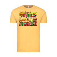 Vintage Mustard tequila lime and sunshine Vintage Tee - LillyAllenDesigns
