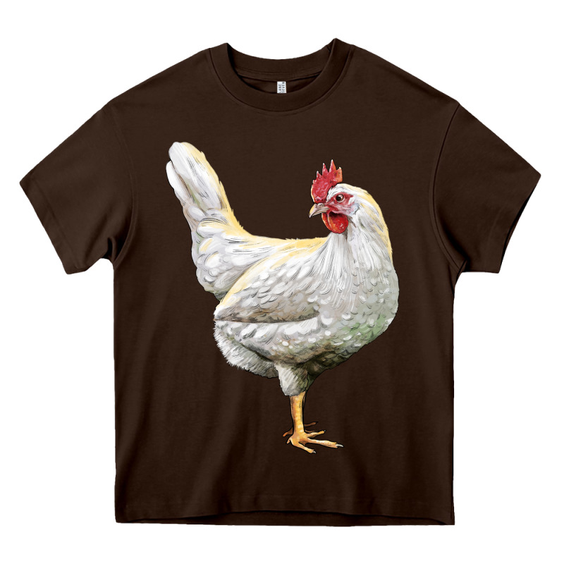 Leghorn Chicken Heavy Core Tee by LillyAllenDesigns | Teevron