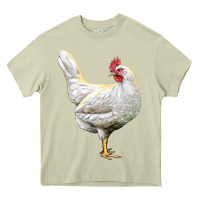 Mossy leghorn chicken Heavy Core Tee - LillyAllenDesigns