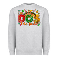Heather Grey I'm dos let's Fiesta Heavyweight Sweatshirt - NancyCooperArtShop