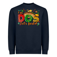 Navy I'm dos let's Fiesta Heavyweight Sweatshirt - NancyCooperArtShop