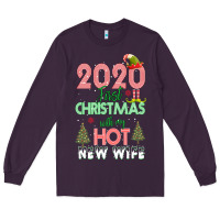 Plum 2020 First Christmas With My Hot New Wife Long Sleeve Tee - Bettercallsaul
