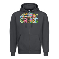 Smoke Happy Easter Easter Day Zipper Hoodie - CowGirlArtShop
