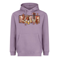 Lavender football love Heavyweight Hoodie - FaDigitalArtStudio