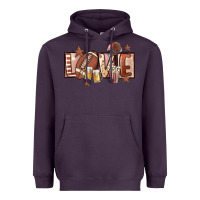 Plum football love Heavyweight Hoodie - FaDigitalArtStudio