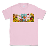 Bubblegum Pink thankful teacher fall libbey glass Classic Tee - BundleAndBundleShop
