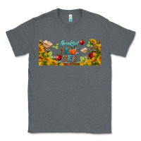 Charcoal Heather thankful teacher fall libbey glass Classic Tee - BundleAndBundleShop