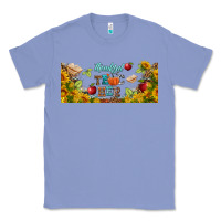 Colony Blue thankful teacher fall libbey glass Classic Tee - BundleAndBundleShop