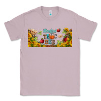 Lilac thankful teacher fall libbey glass Classic Tee - BundleAndBundleShop