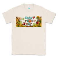 Natural thankful teacher fall libbey glass Classic Tee - BundleAndBundleShop