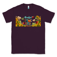 Plum thankful teacher fall libbey glass Classic Tee - BundleAndBundleShop